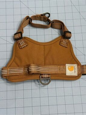 Carhartt Tan/Brown Canvas No-Pull Dog Harness with Reflective Stripe